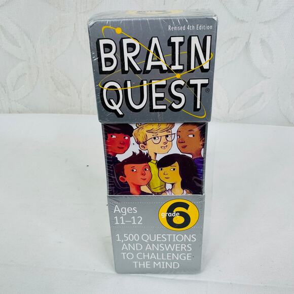 5 for $25| Brain Quest Revised 4th Edition Ages 11-12 Grade 6 Sealed new - Picture 3 of 5